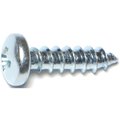 Midwest Fastener Sheet Metal Screw, #10 x Zinc Plated Steel Pan Head Phillips Drive 3249